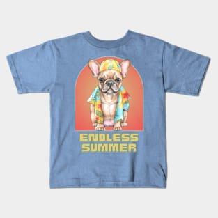 Endless Summer French Bulldog Kids T-Shirt